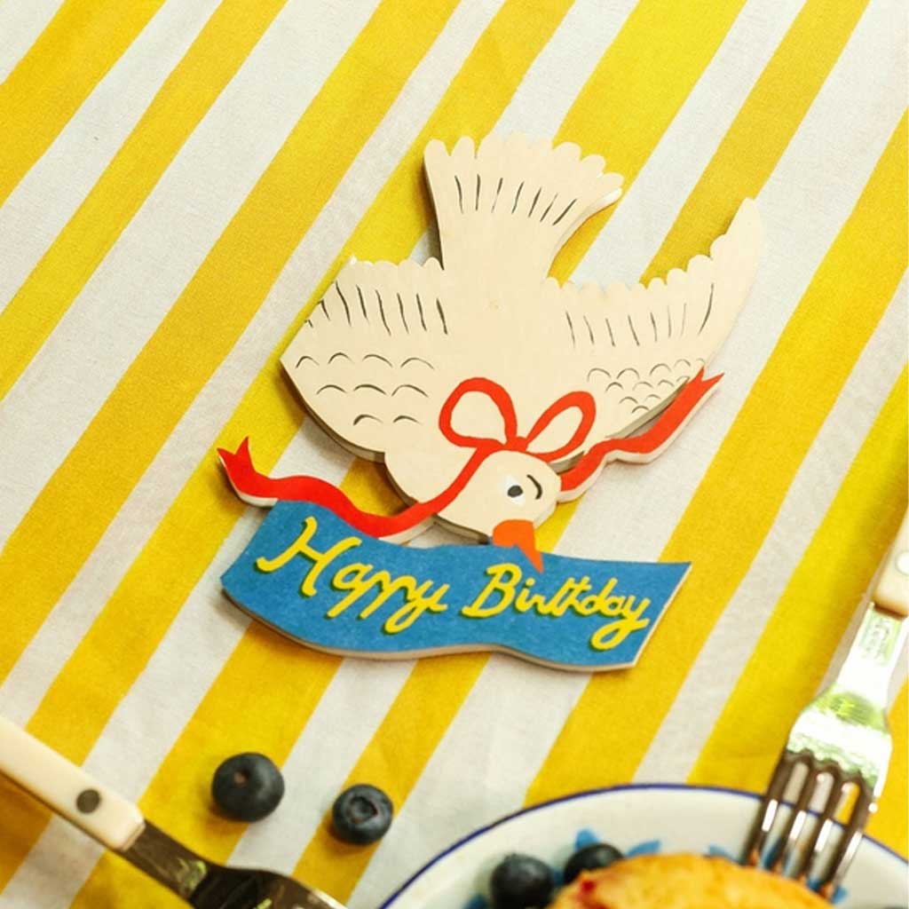 Die-Cut Happy Birthday Bird Card