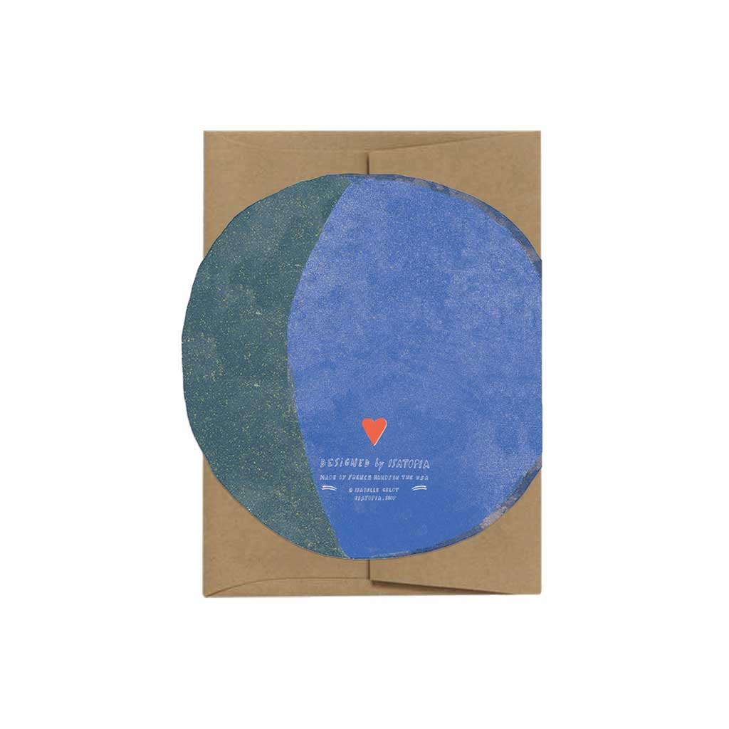 Die-Cut Lune Moon Greeting Card