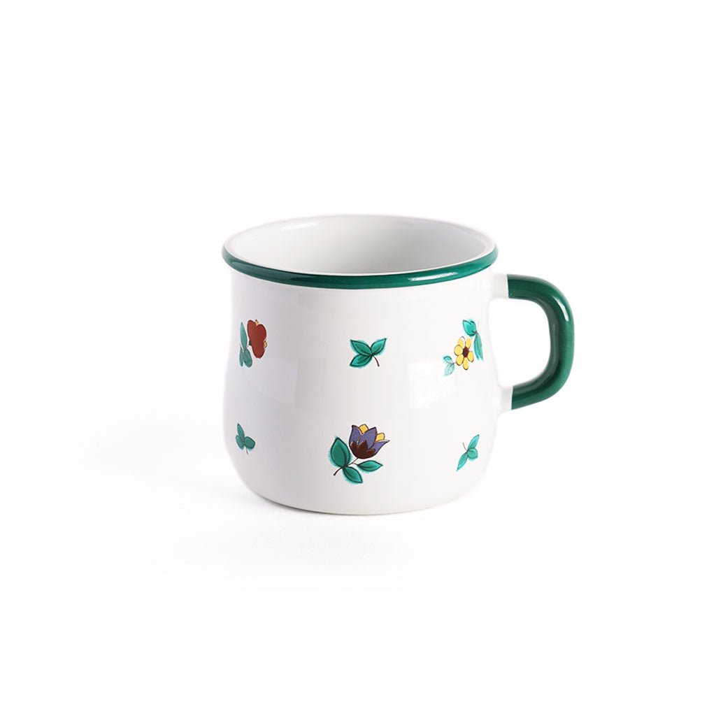 Enamel Mug: Floral Design