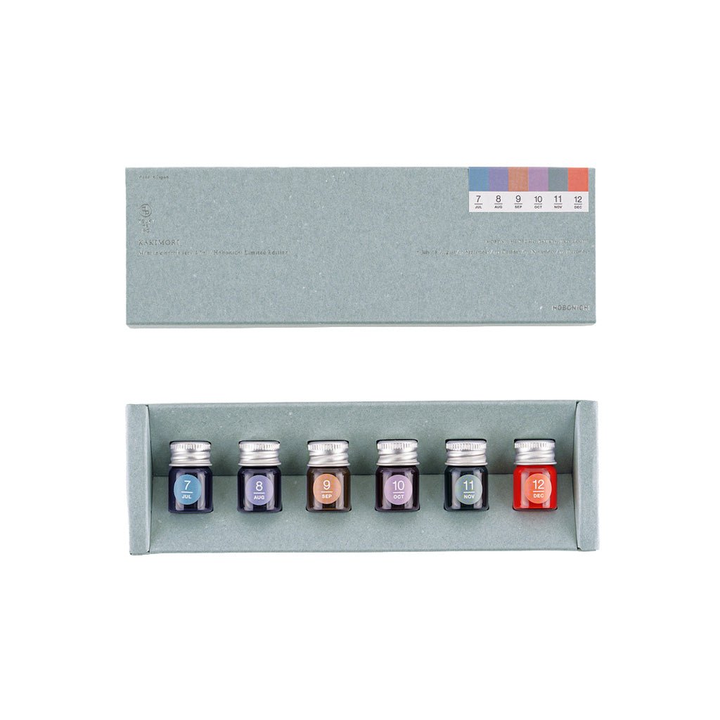 Kakimori x TSUKI no IRO: Mini Ink Bottle Set (Jul-Dec)