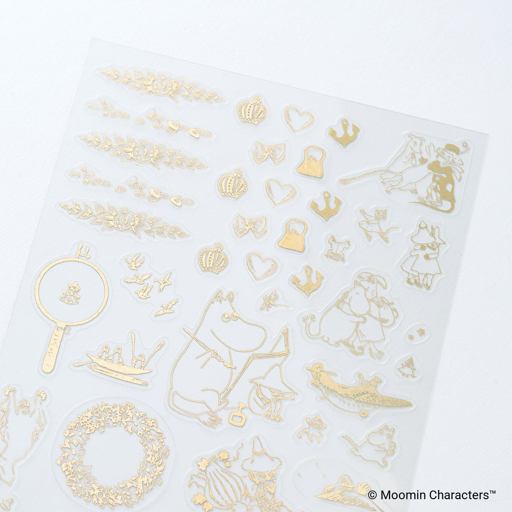 Moomin: Foil-Stamped Clear Stickers (Adventure Log)