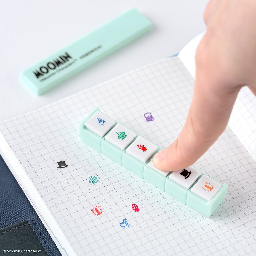Kodomo no Kao x Hobonichi: Pochitto6 Push-Button Stamp (Moomin)