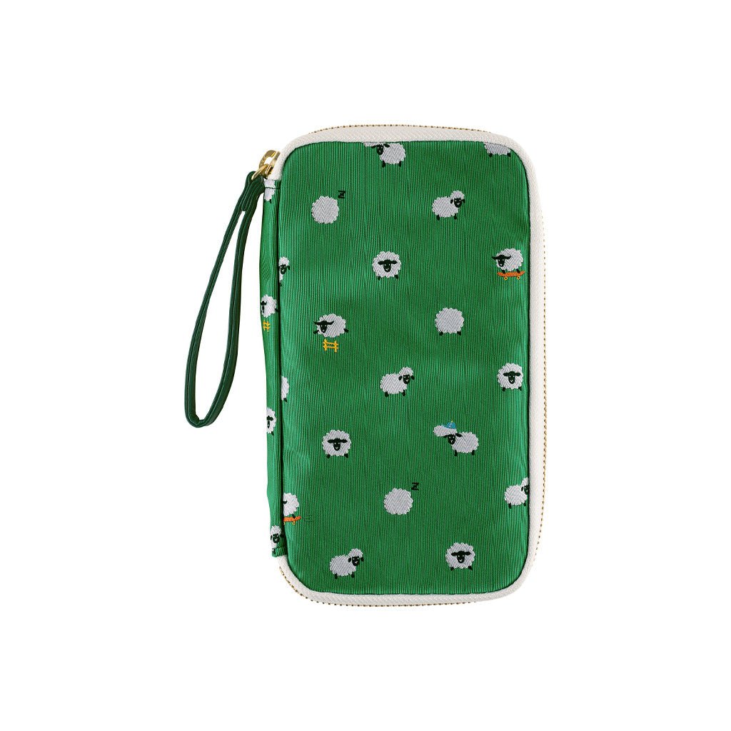 Hobonichi Small Drawer Pouch - Bow & Tie: Sheep Sheep Sheep