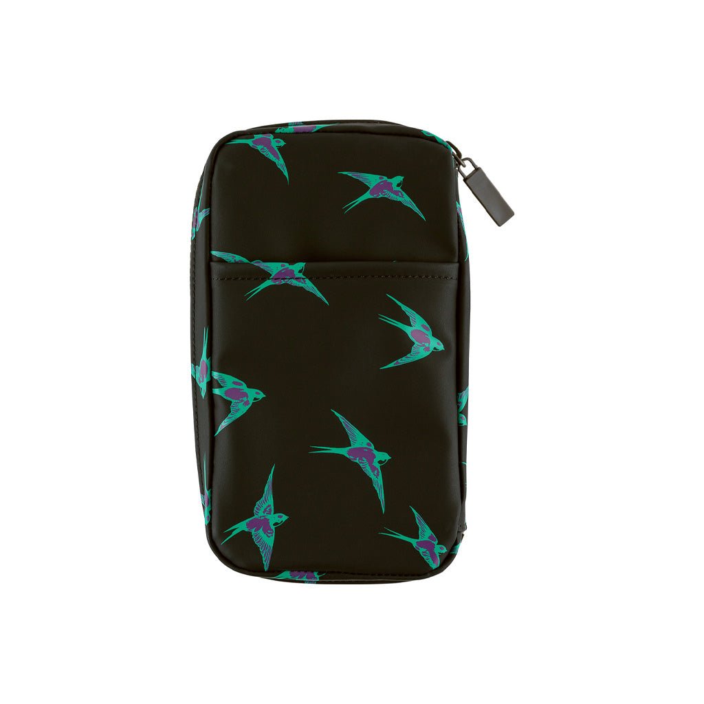 Hobonichi Small Drawer Pouch - Natal Design: Lucky Swallow