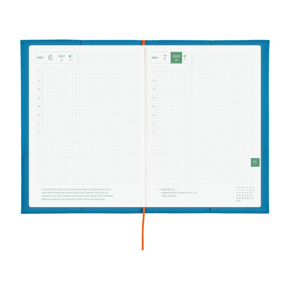 Hobonichi Techo Cover Cousin A5 - Folio: Ocean Blue
