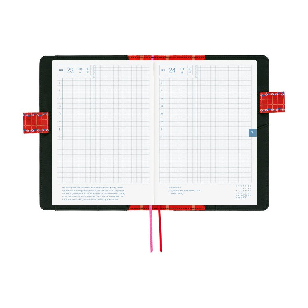 Hobonichi Techo Cover Cousin A5 - Yumi Kitagishi: White Cat's Daily Life