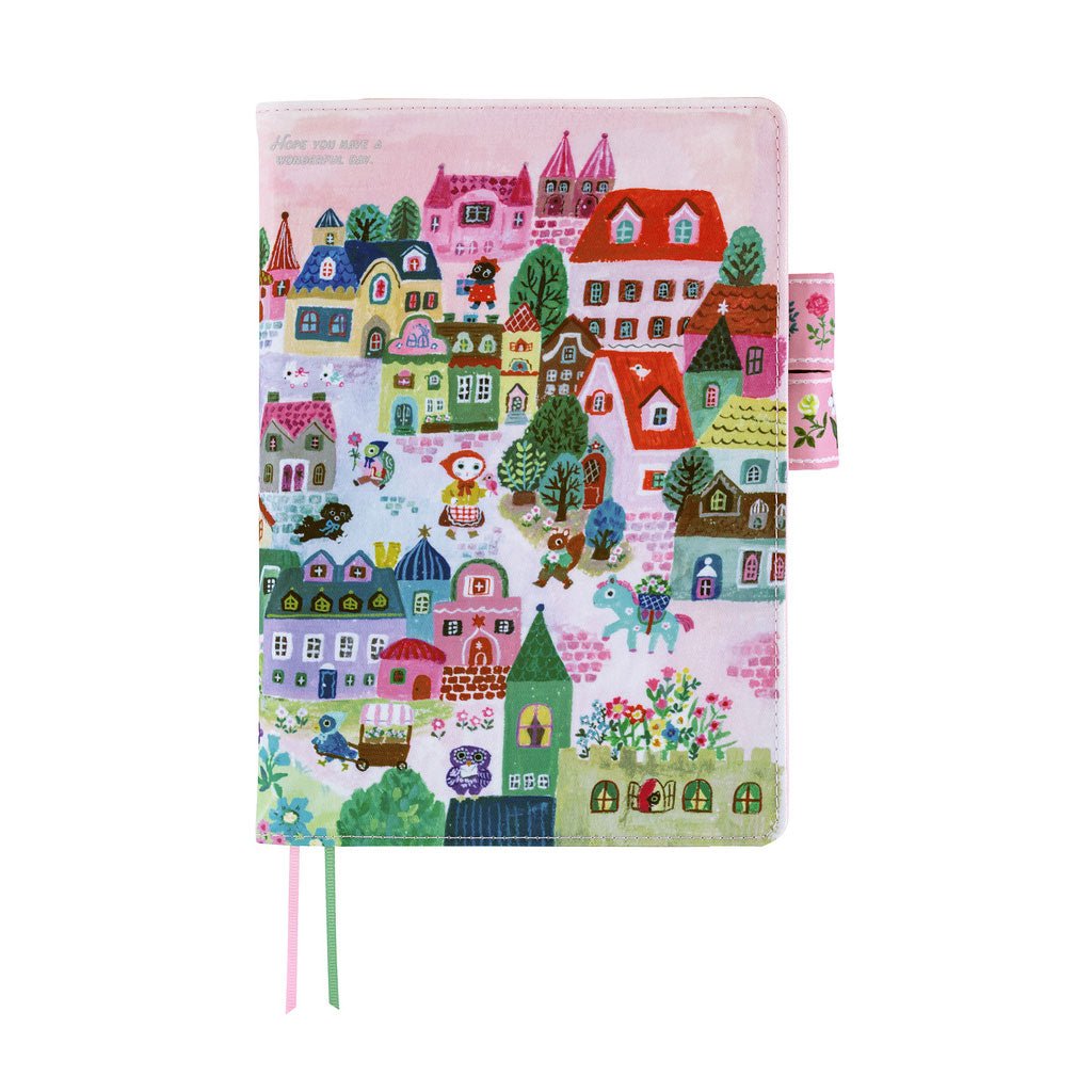 Hobonichi Techo Cover Cousin A5 - Yumi Kitagishi: White Cat Village
