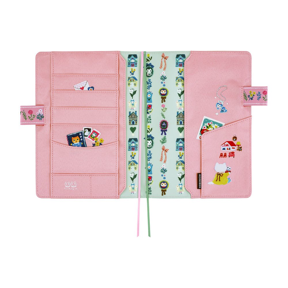 Hobonichi Techo Cover Cousin A5 - Yumi Kitagishi: White Cat Village