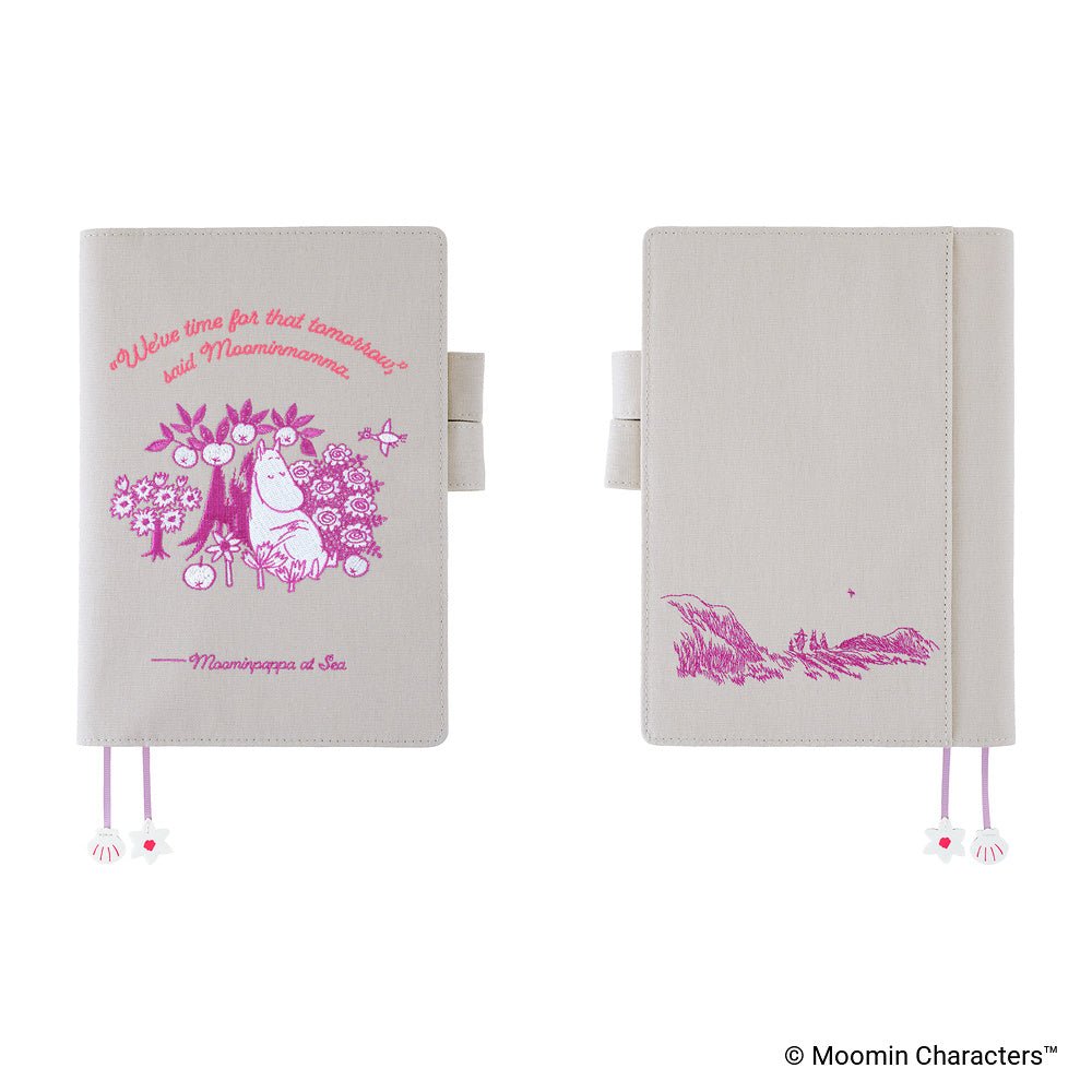 Hobonichi Techo Cover Cousin A5 - Moomin: My Yard (Pink Gray)