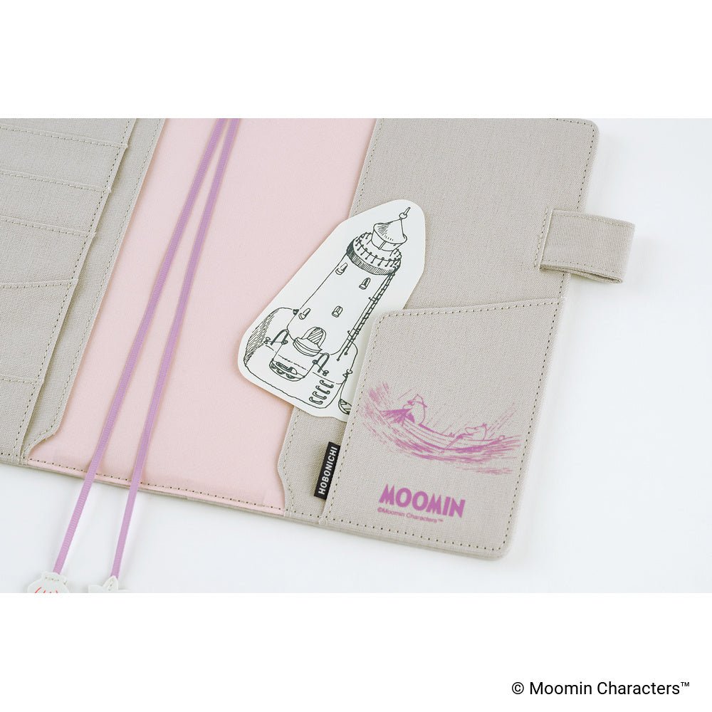Hobonichi Techo Cover Cousin A5 - Moomin: My Yard (Pink Gray)