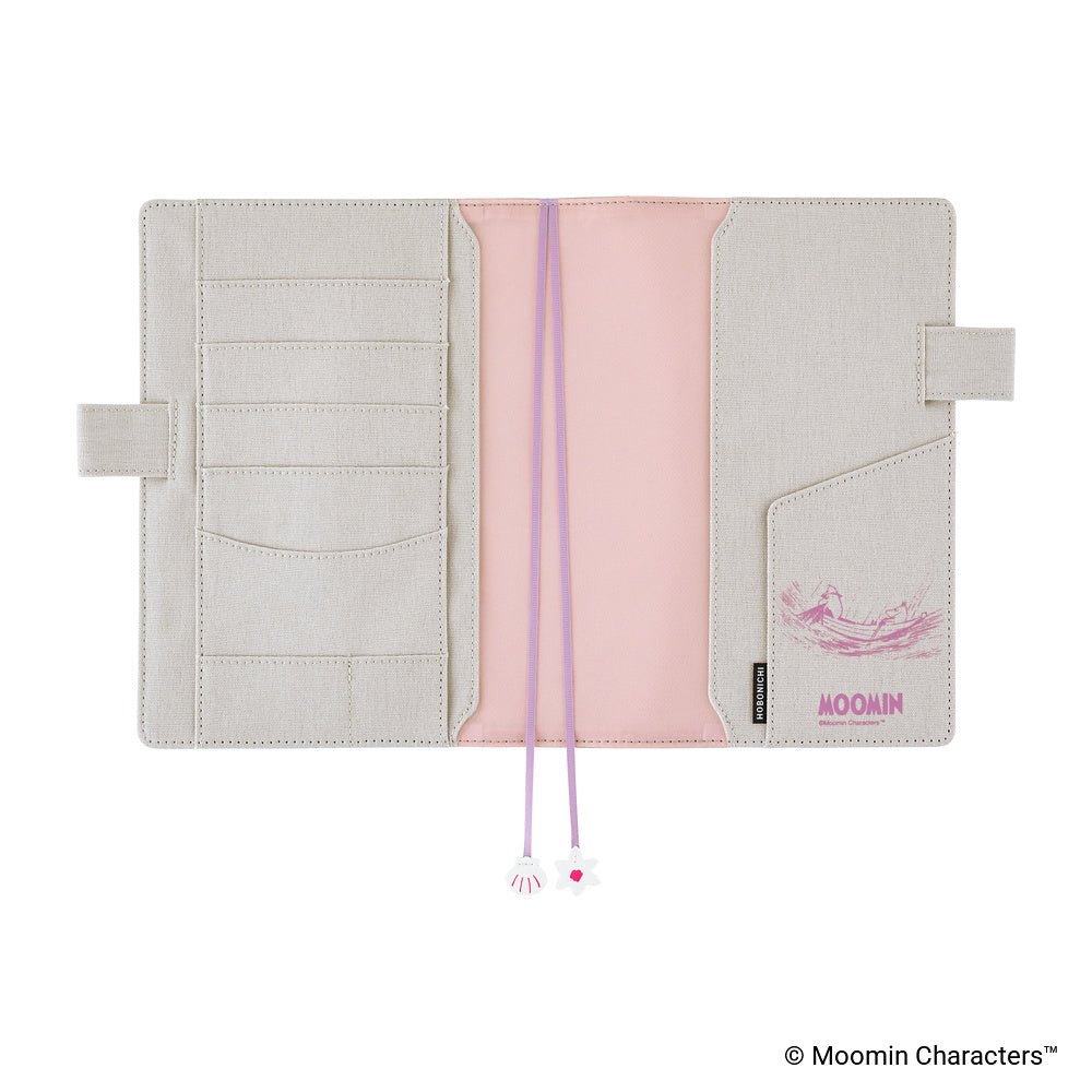 Hobonichi Techo Cover Cousin A5 - Moomin: My Yard (Pink Gray)