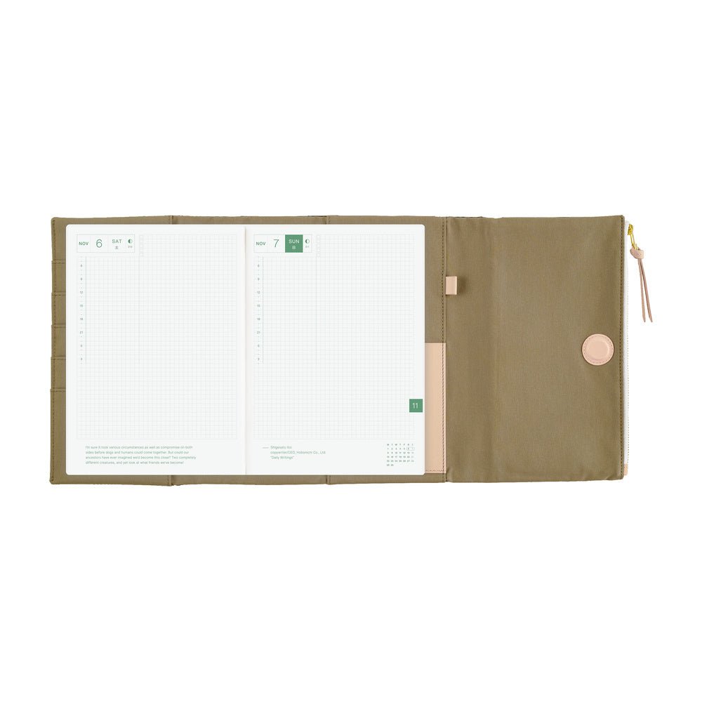 Hobonichi Techo Cover Cousin A5 - Tragen: Bitter Plaid