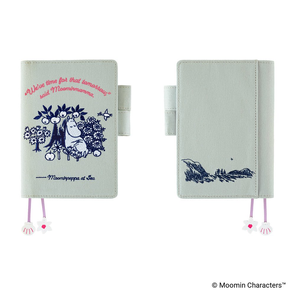 Hobonichi Techo Cover Original A6 - Moomin: My Yard (Pale Mint)