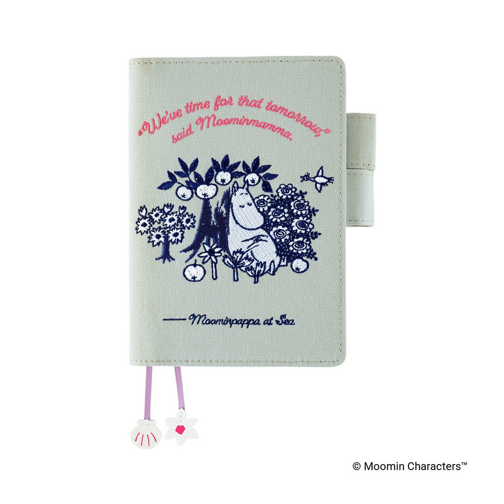Hobonichi Techo Cover Original A6 - Moomin: My Yard (Pale Mint)