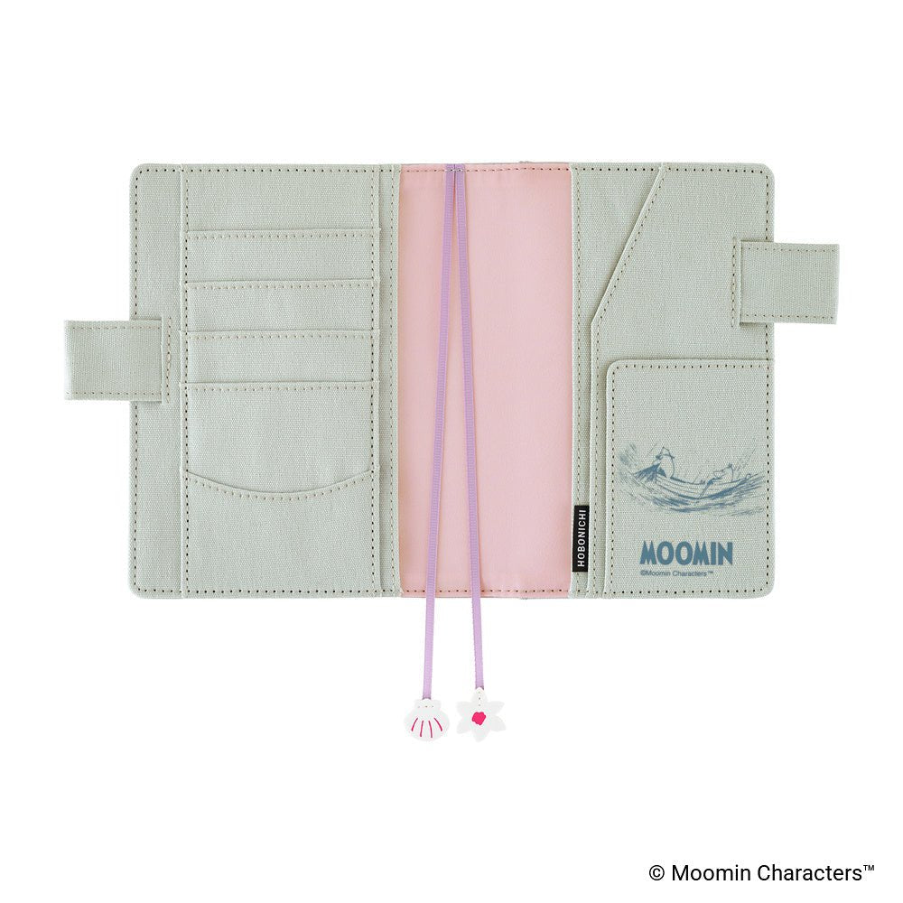Hobonichi Techo Cover Original A6 - Moomin: My Yard (Pale Mint)