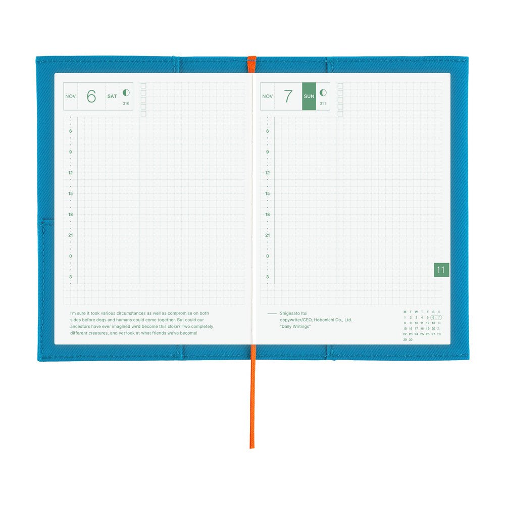 Hobonichi Techo Cover Original A6 - Folio: Ocean Blue