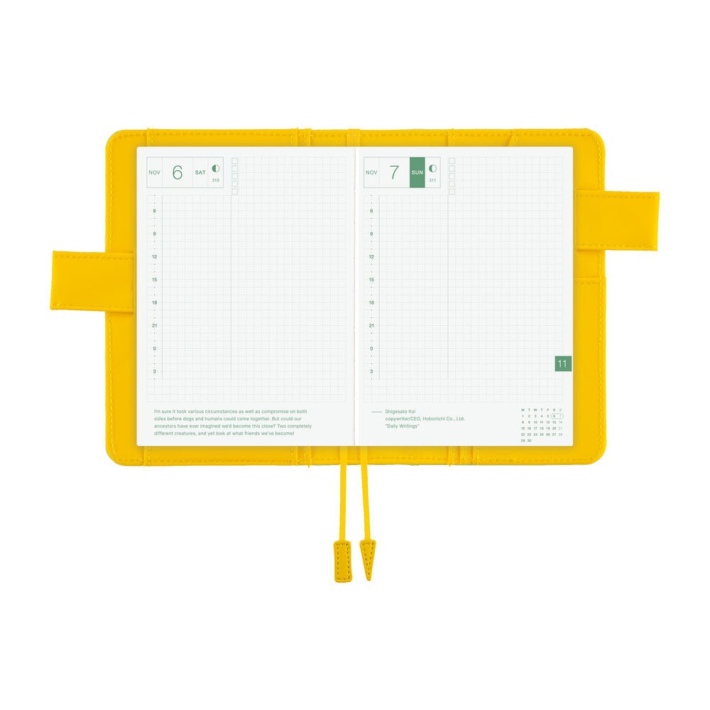 Hobonichi Techo Cover Original A6 - Colors: Fresh Citron