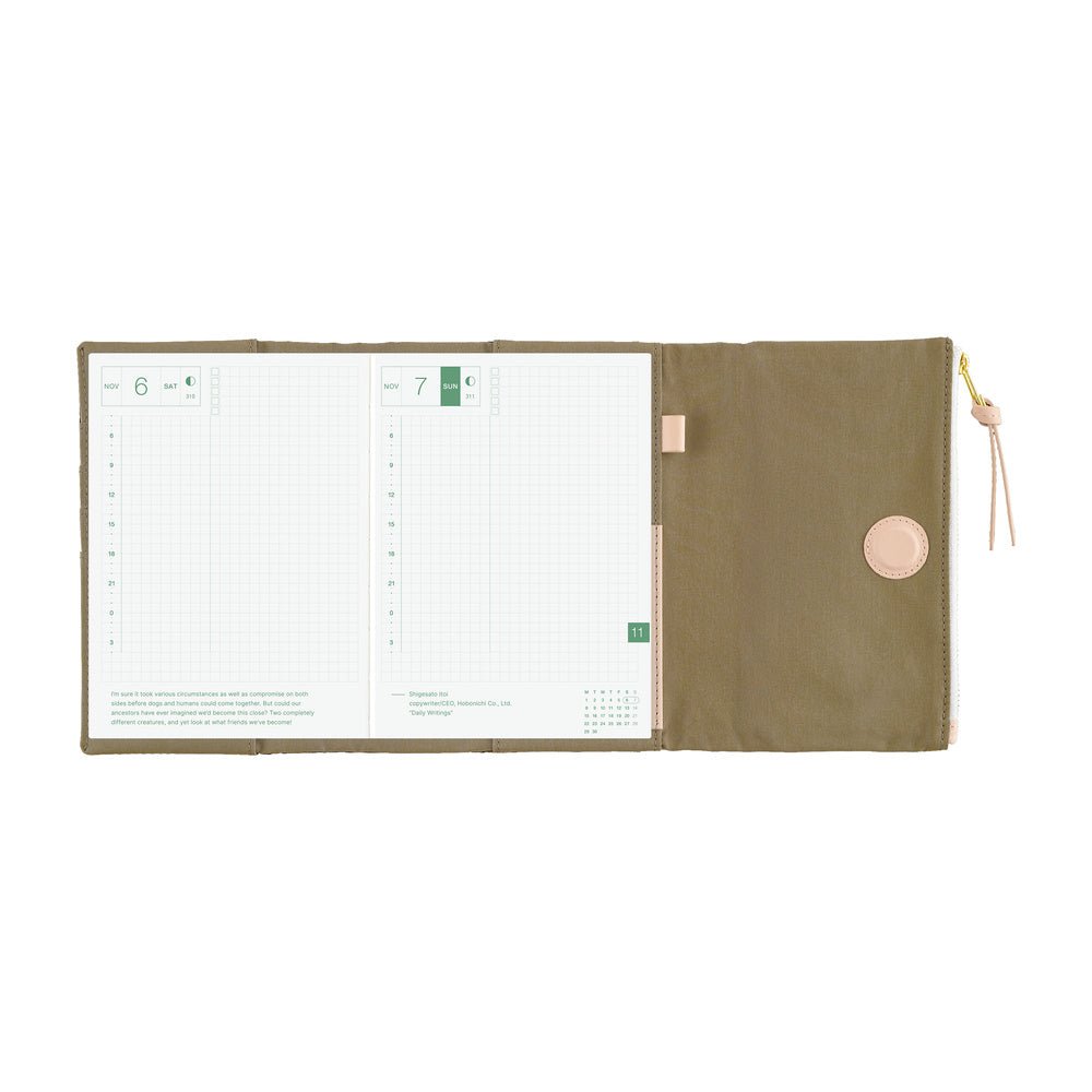 Hobonichi Techo Cover Original A6 - Tragen: Bitter Plaid