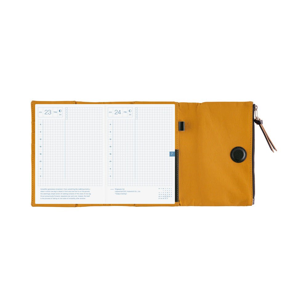 Hobonichi Techo Cover Original A6 - Tragen: Mustard