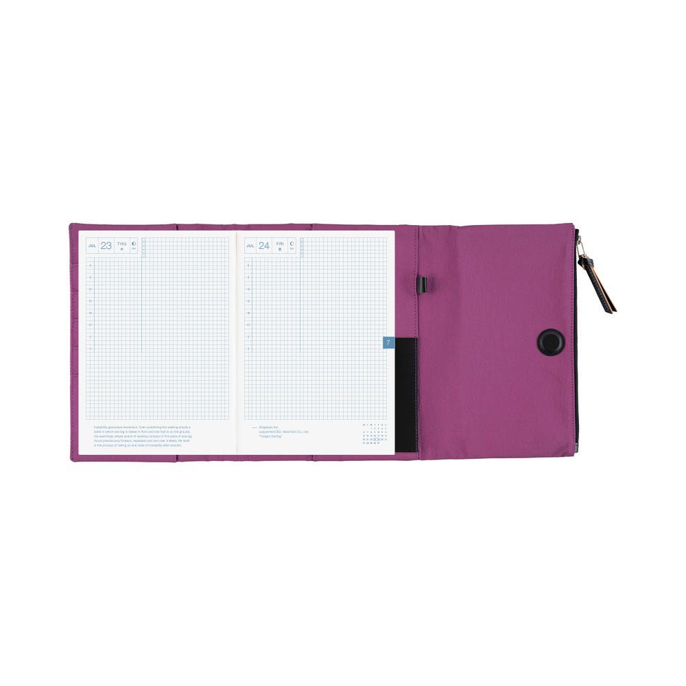 Hobonichi Techo Cover Cousin A5 - Tragen: Purple