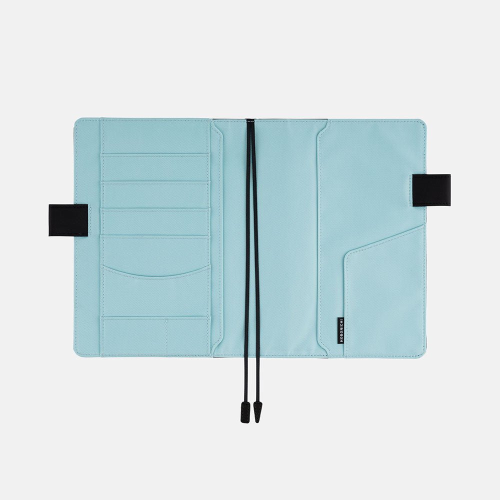 Hobonichi Techo Cover Cousin A5 - Colors: Black x Clear Blue