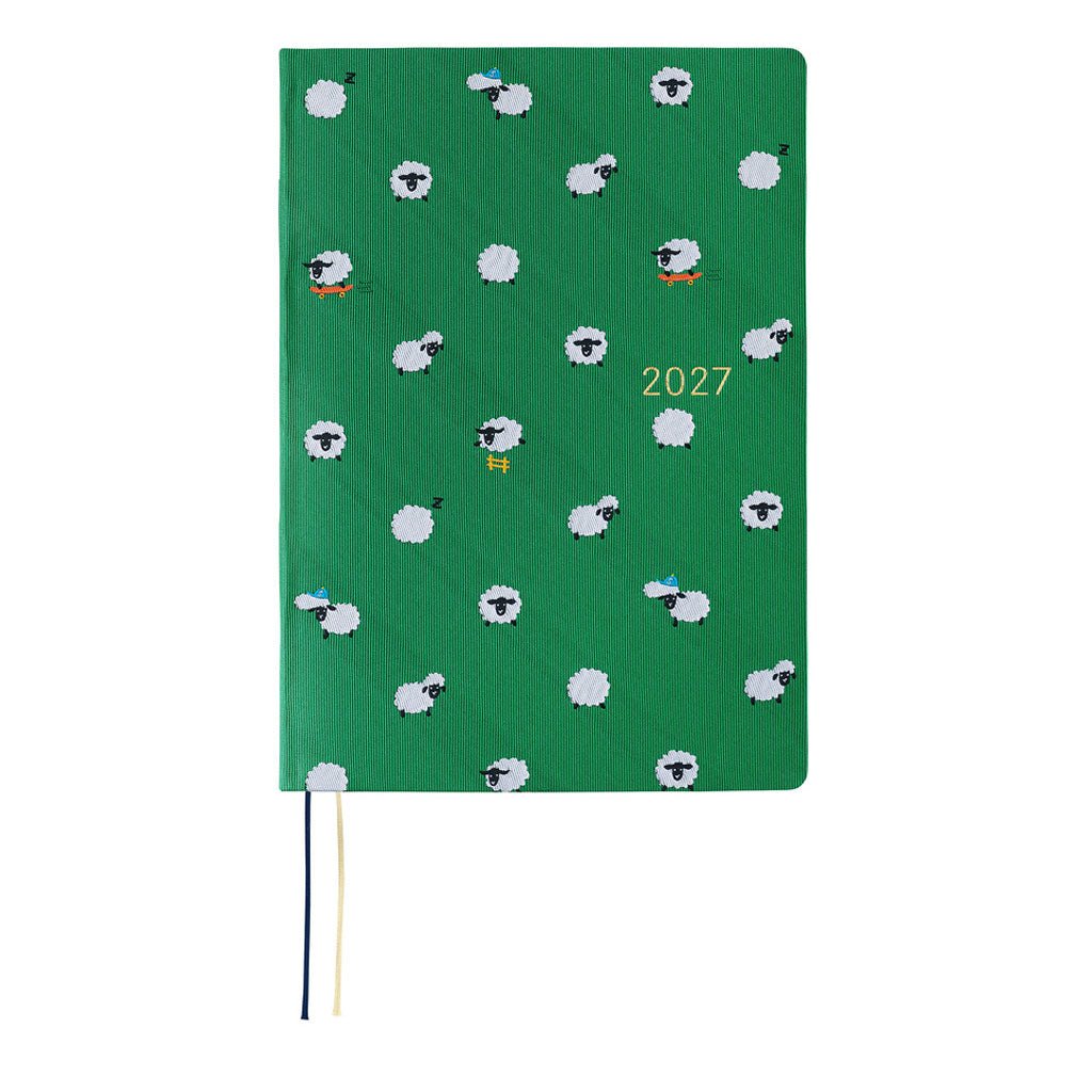 Hobonichi Techo HON A5 2027 - Bow & Tie: Sheep Sheep Sheep