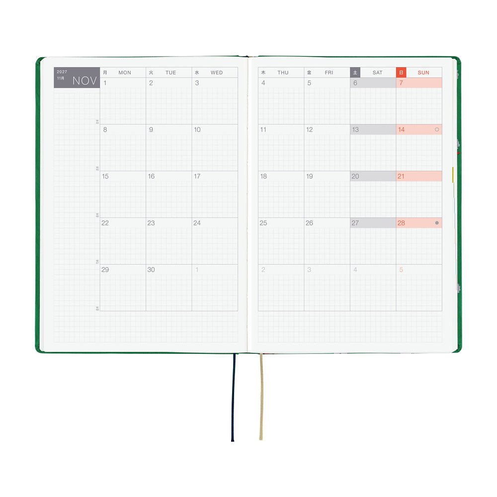 Hobonichi Techo HON A5 2027 - Bow & Tie: Sheep Sheep Sheep