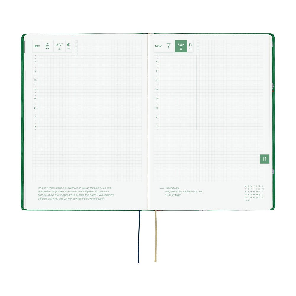 Hobonichi Techo HON A5 2027 - Bow & Tie: Sheep Sheep Sheep