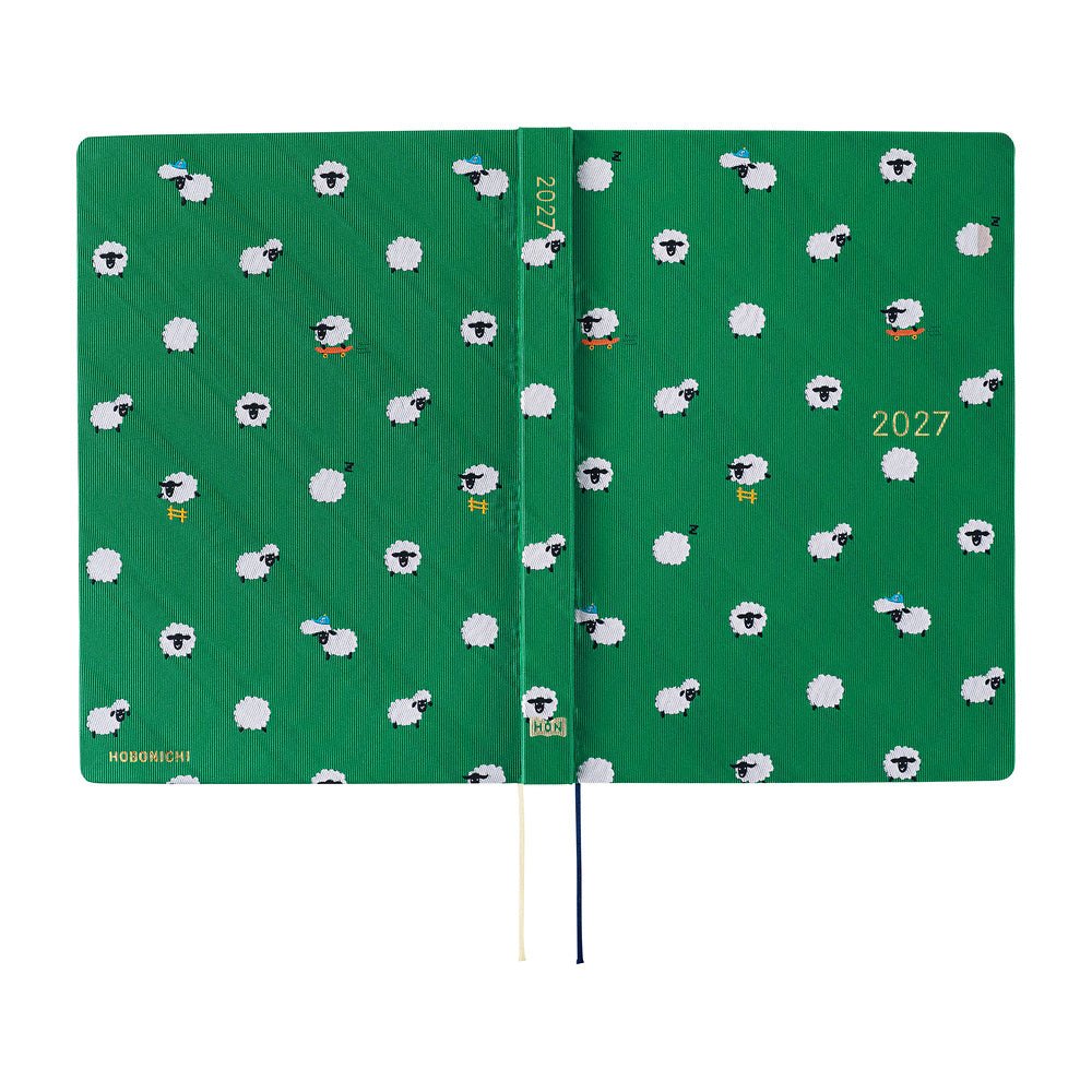 Hobonichi Techo HON A5 2027 - Bow & Tie: Sheep Sheep Sheep