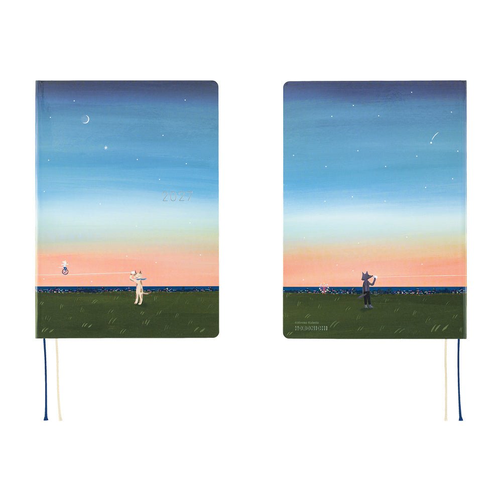 Hobonichi Techo HON A5 2027 - Hiroko Kubota: String Telephone Until the Moon is Full