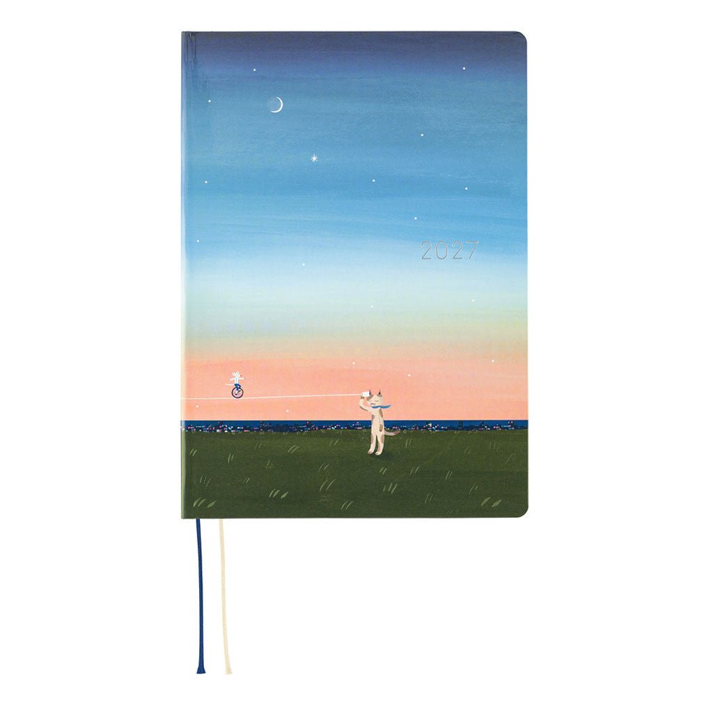 Hobonichi Techo HON A5 2027 - Hiroko Kubota: String Telephone Until the Moon is Full
