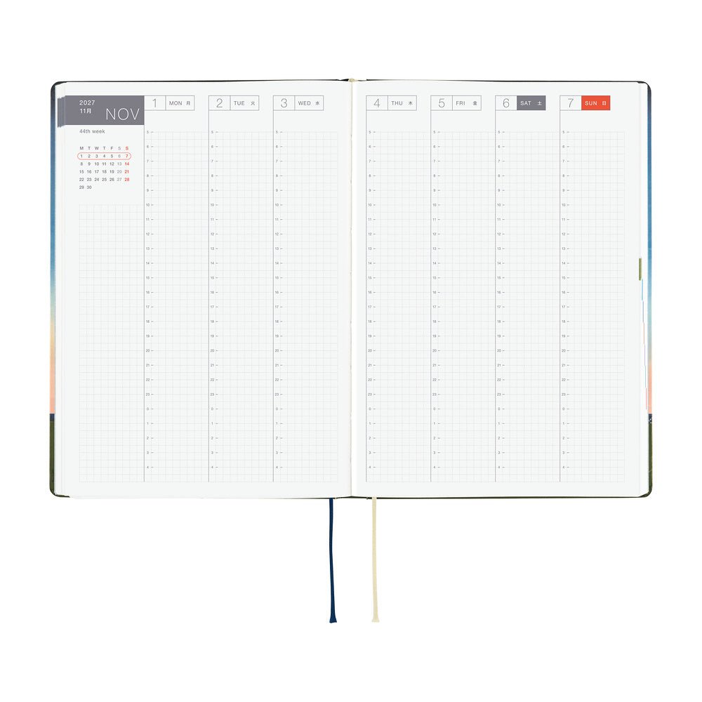 Hobonichi Techo HON A5 2027 - Hiroko Kubota: String Telephone Until the Moon is Full