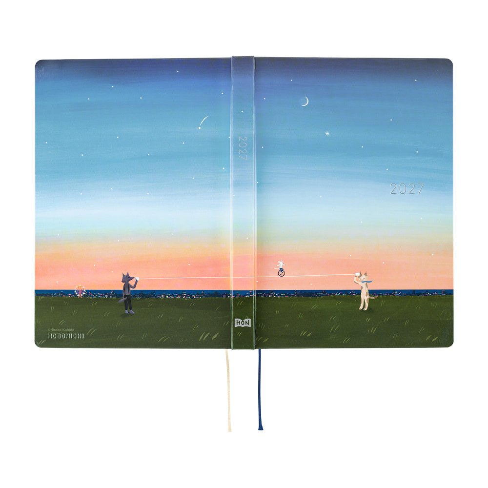 Hobonichi Techo HON A5 2027 - Hiroko Kubota: String Telephone Until the Moon is Full