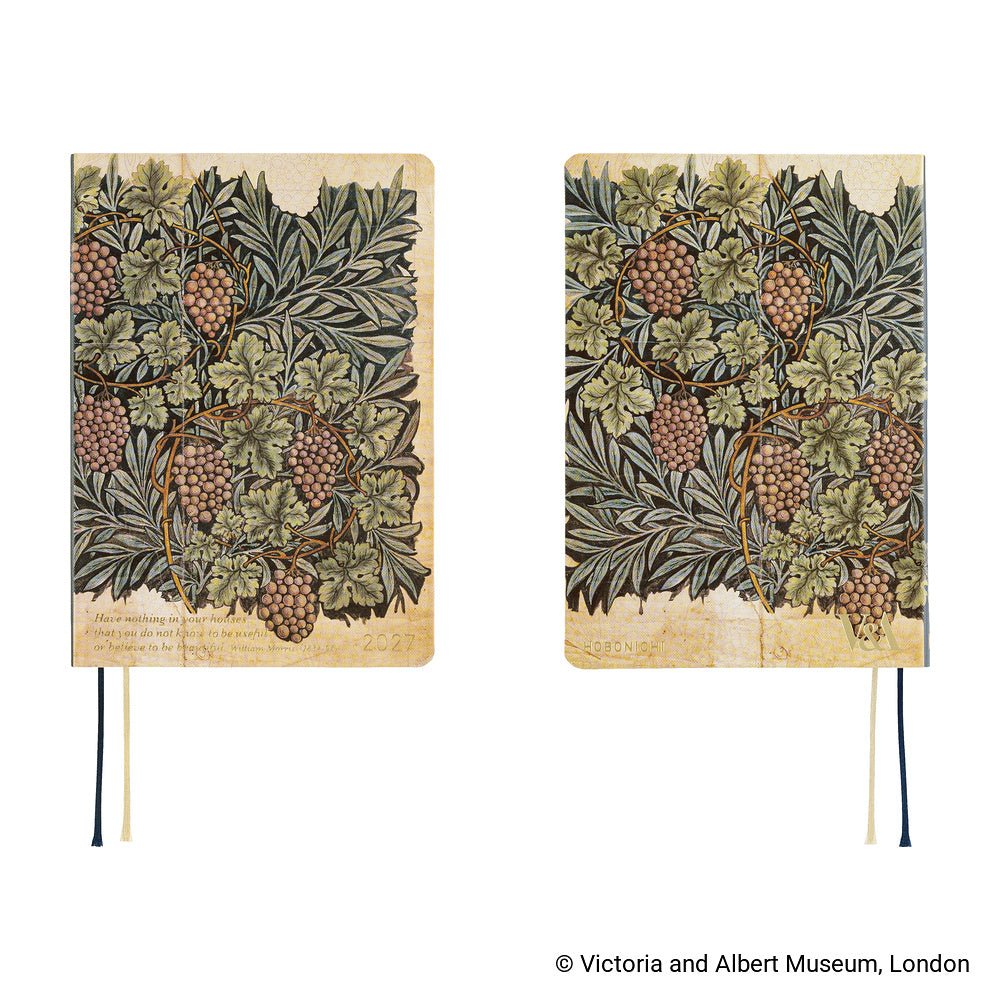 Hobonichi Techo HON A5 2027 - V&A Series: Vine