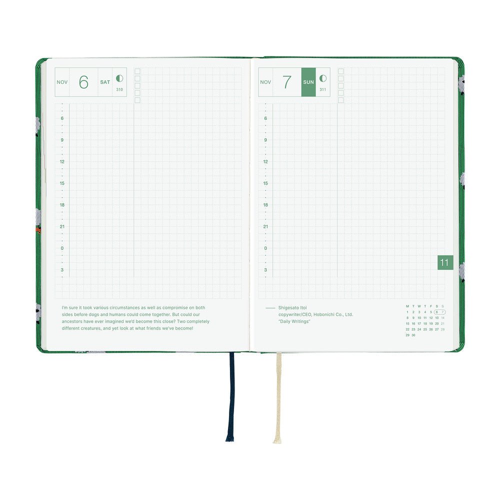 Hobonichi Techo HON A6 2027 - Bow & Tie: Sheep Sheep Sheep