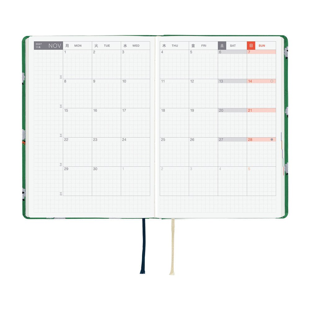 Hobonichi Techo HON A6 2027 - Bow & Tie: Sheep Sheep Sheep