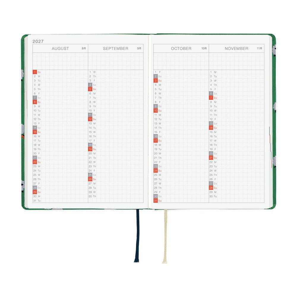 Hobonichi Techo HON A6 2027 - Bow & Tie: Sheep Sheep Sheep