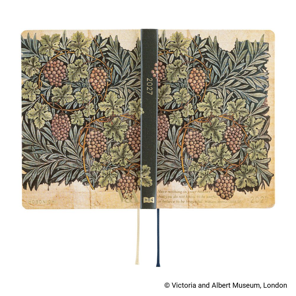 Hobonichi Techo HON A6 2027 - V&A Series: Vine