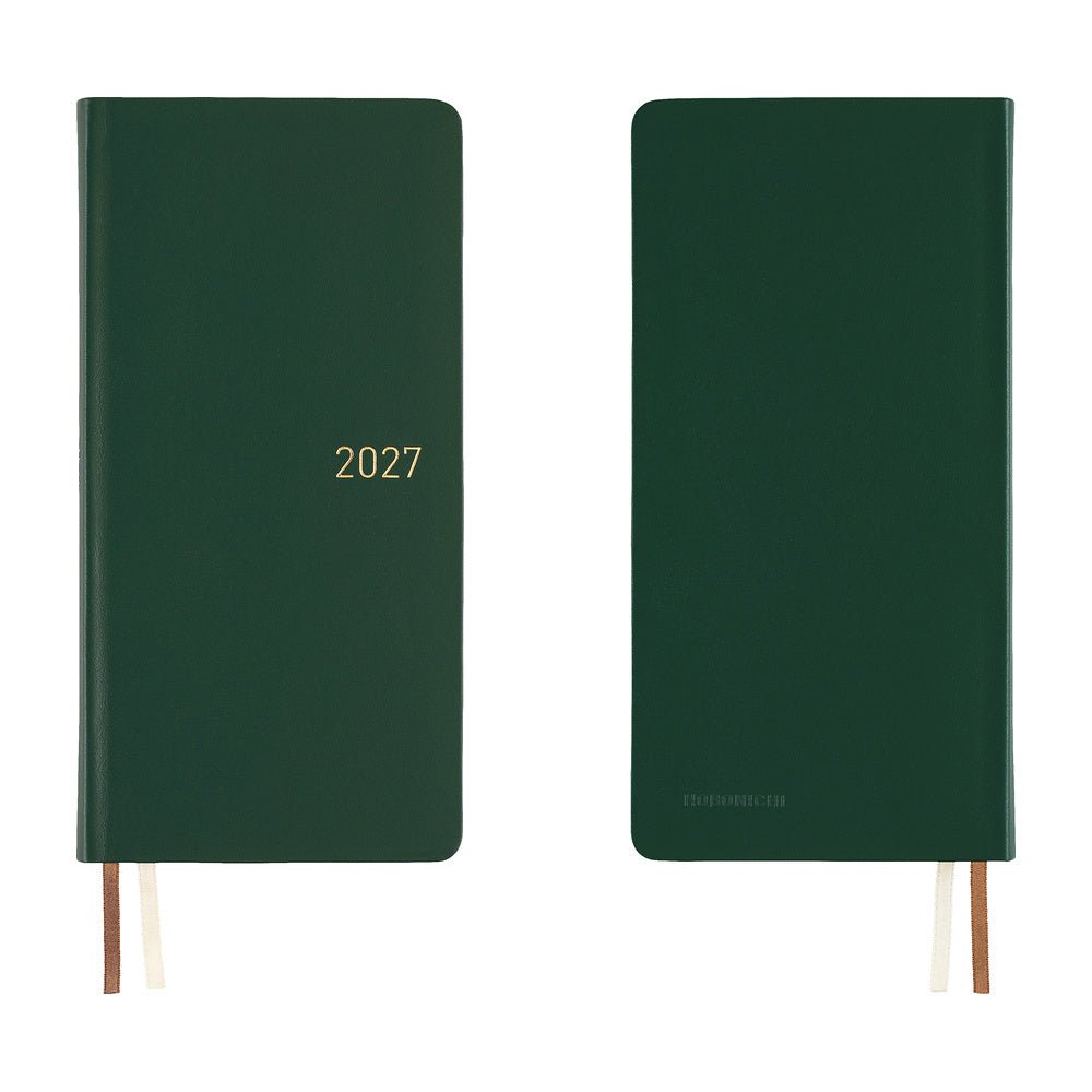 Hobonichi Techo Weeks 2027 - Leather: Forest Green