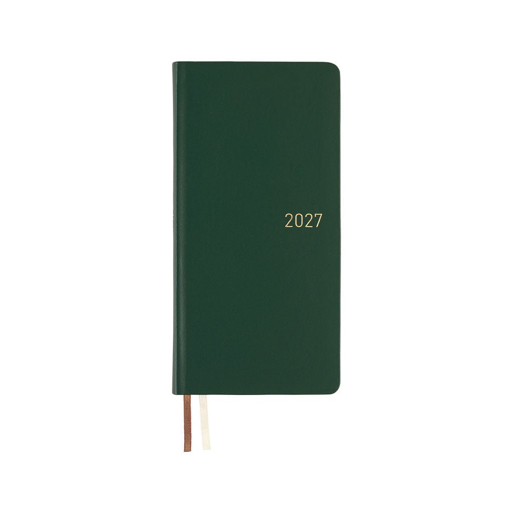 Hobonichi Techo Weeks 2027 - Leather: Forest Green