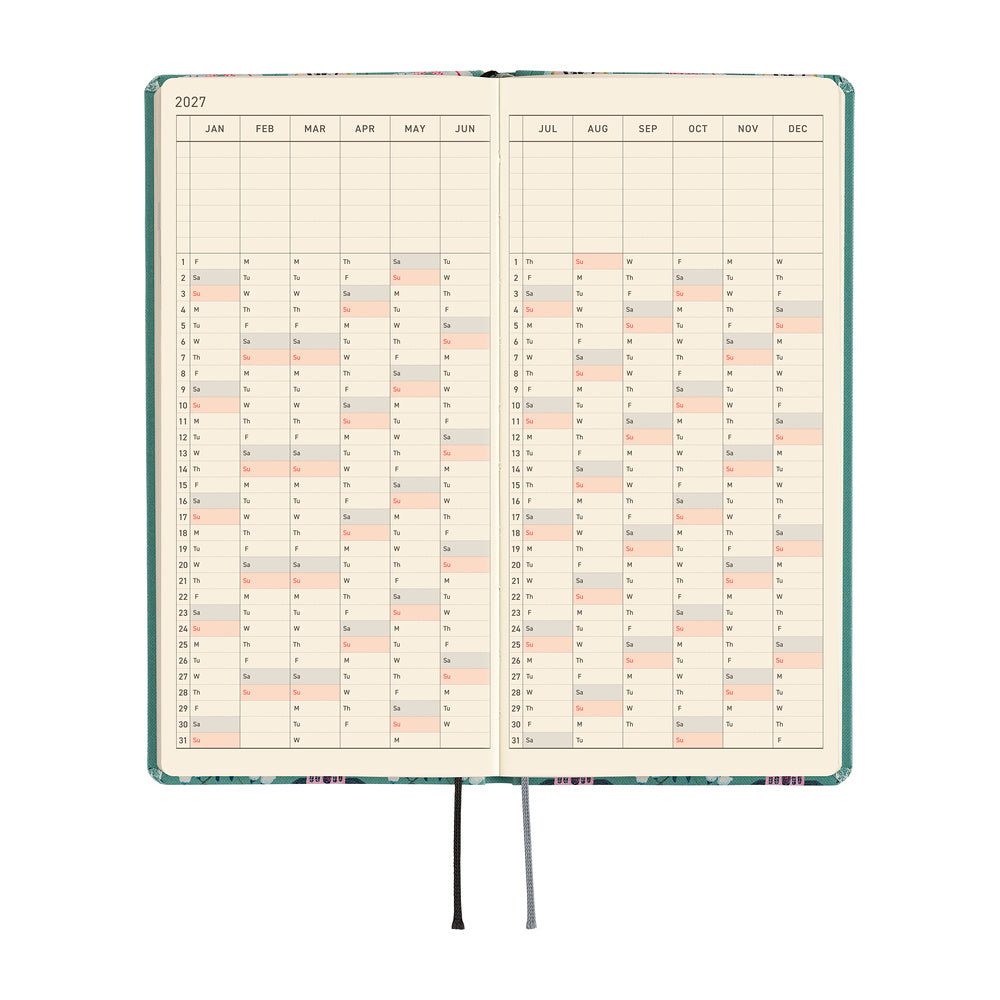 Hobonichi Techo Weeks 2027 - Yumi Kitagishi: White Cat Wallpaper