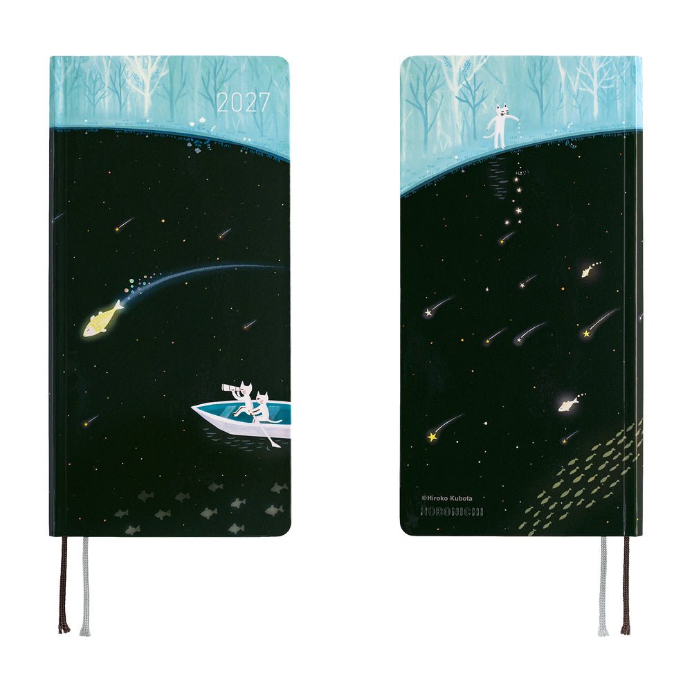 Hobonichi Techo Weeks 2027 - Hiroko Kubota: Meteor Shower in the Light Blue Forest