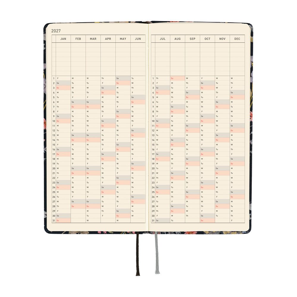 Hobonichi Techo Weeks 2027 - Liberty Fabrics: Floral Remedy