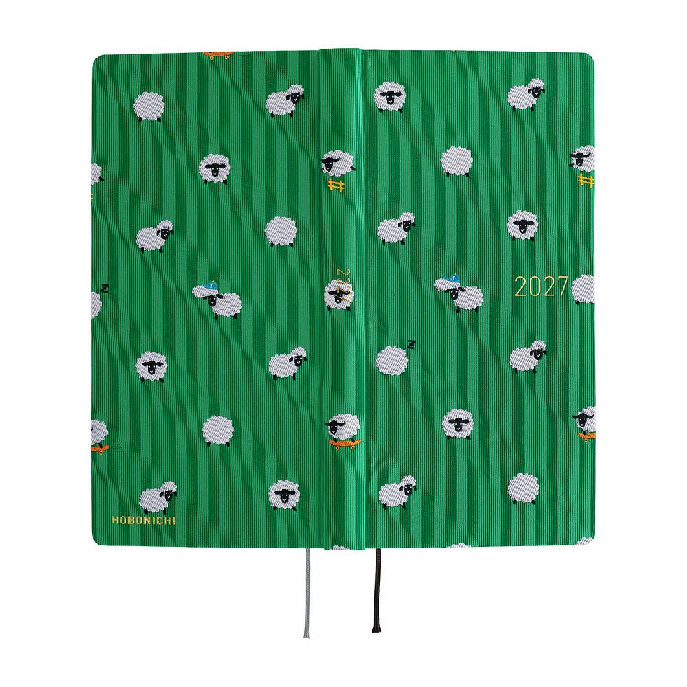 Hobonichi Techo Weeks Mega 2027 - Bow & Tie: Sheep Sheep Sheep