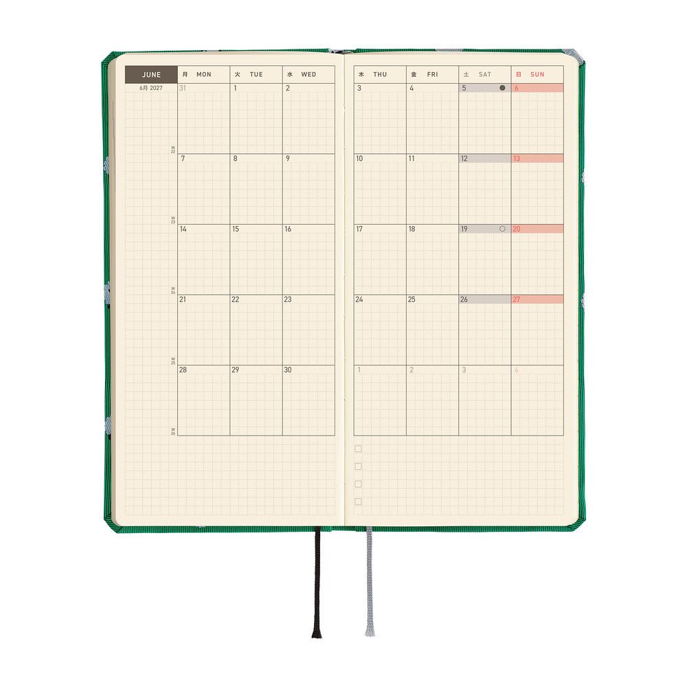 Hobonichi Techo Weeks Mega 2027 - Bow & Tie: Sheep Sheep Sheep