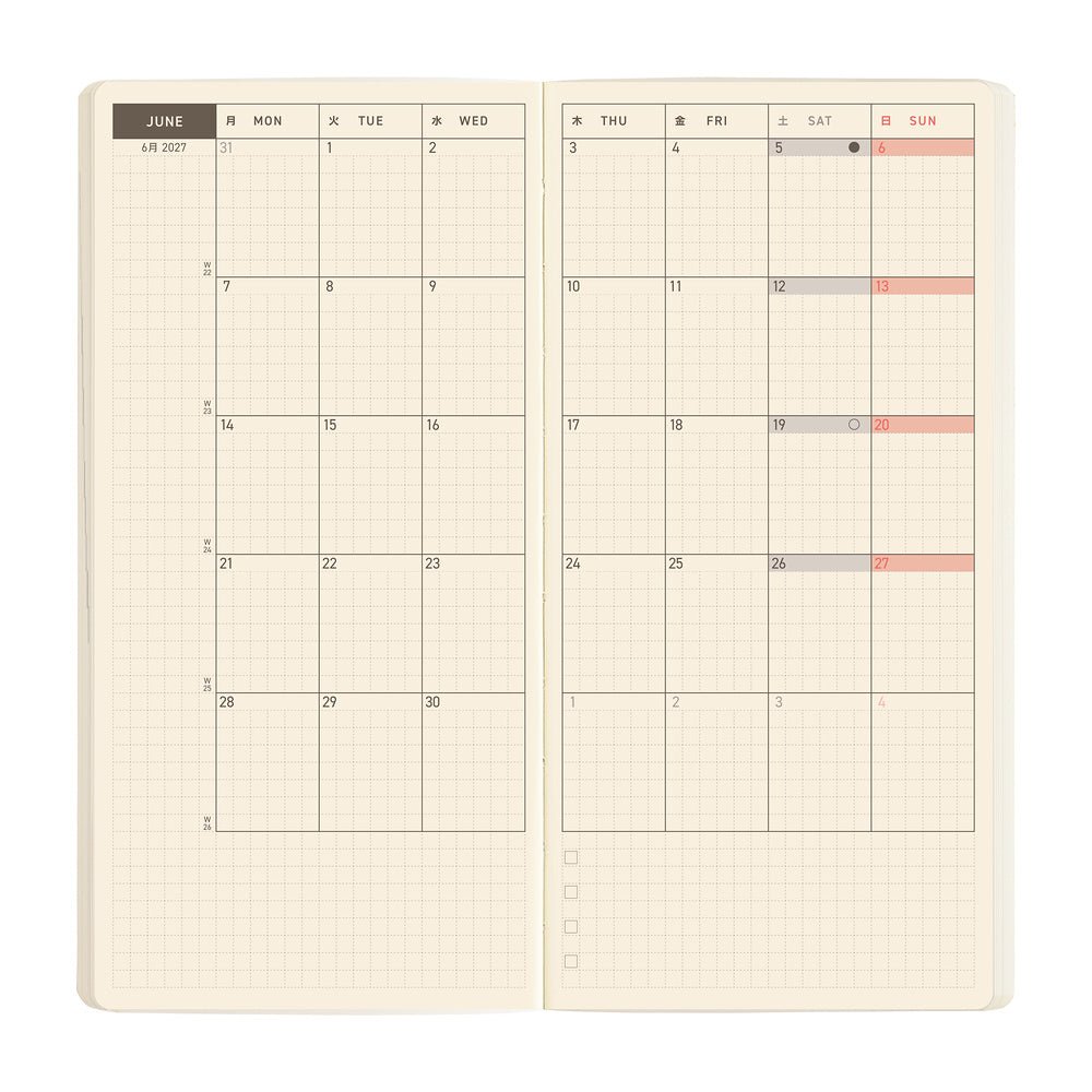 Hobonichi Techo Weeks Mega 2027 - Sneaker: Lime Green