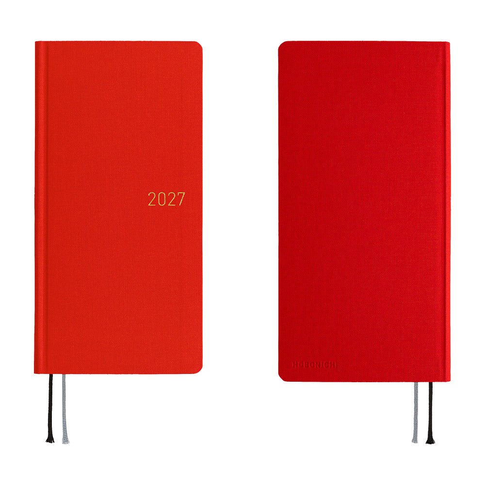 Hobonichi Techo Weeks Mega 2027 - Colors: Poppy Red