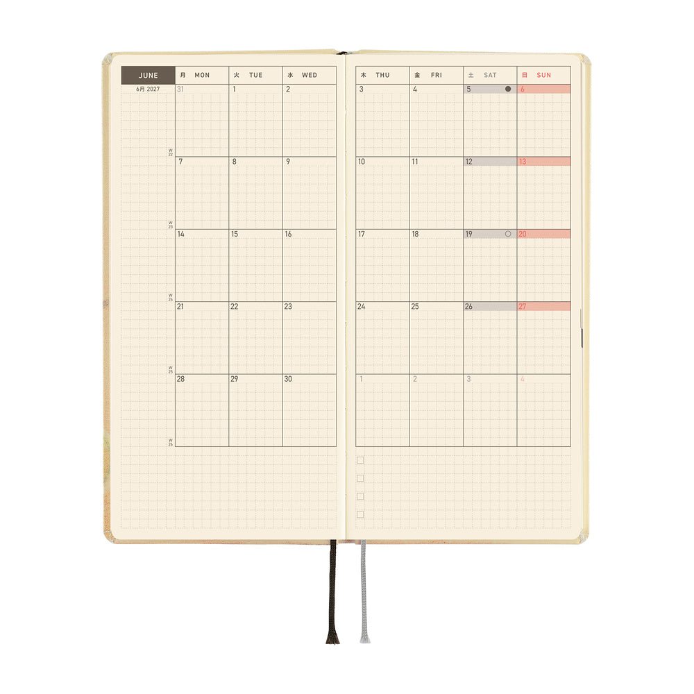 Hobonichi Techo Weeks 2027 - Akiko Miyakoshi: Once, in Spring