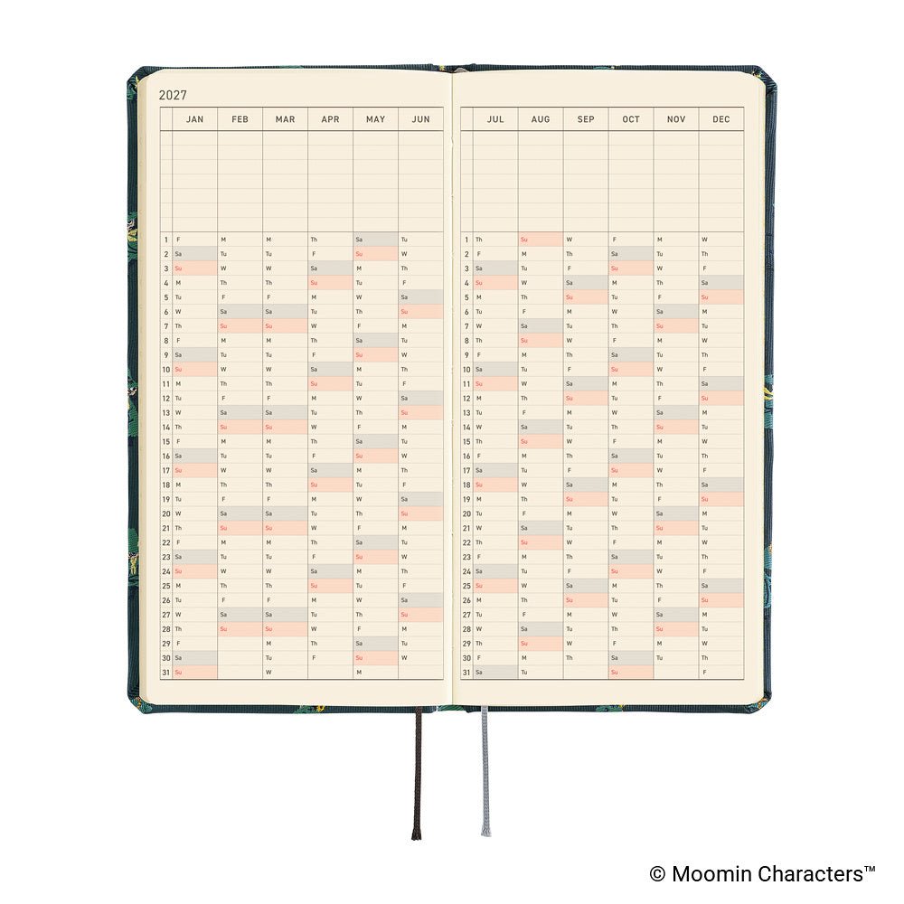 Hobonichi Techo Weeks 2027 - Moomin: A Day in the Life of Snufkin