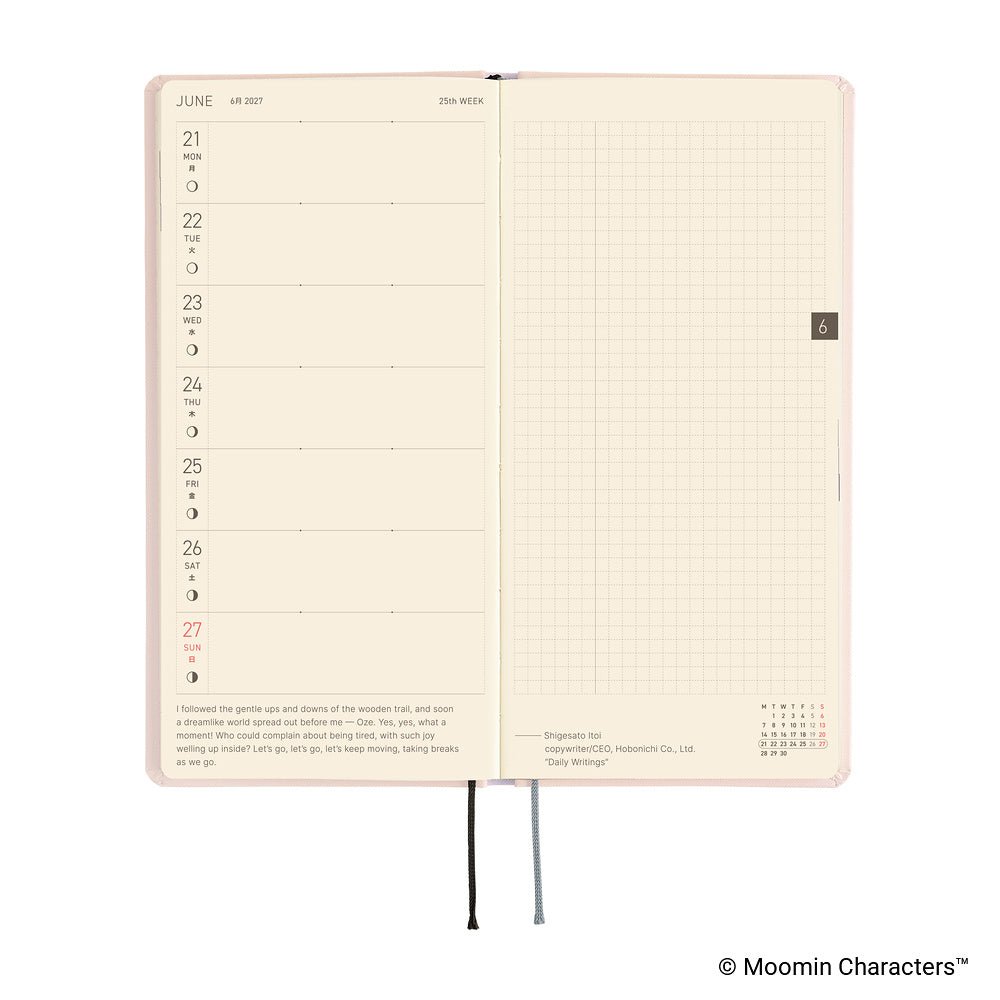 Hobonichi Techo Weeks 2027 - Moomin: At the Table